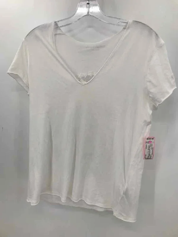 Pre-Owned Zadig & Voltaire White Size Medium Blouse Satin Long Blouse