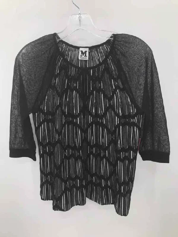 Pre-Owned M Missoni Black Size 40 Blouse Romantic Lace Blouse