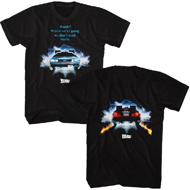 BACK TO THE FUTURE T-Shirt, Driving Through-- Jersey Fabric Tulle Fabric Batik Fabric