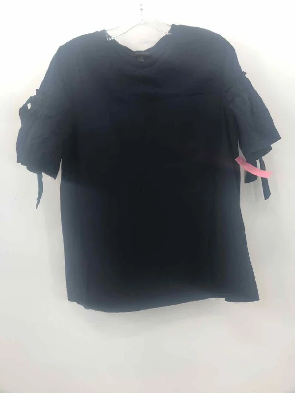 Pre-Owned Banana Republic Navy Size Medium Blouse Puff Sleeve Blouse
