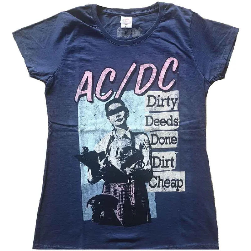 AC/DC Attractive T-Shirt, Vintage Ddddc-- Faux Fur Fabric Real Fur Fabric Shearling Fabric