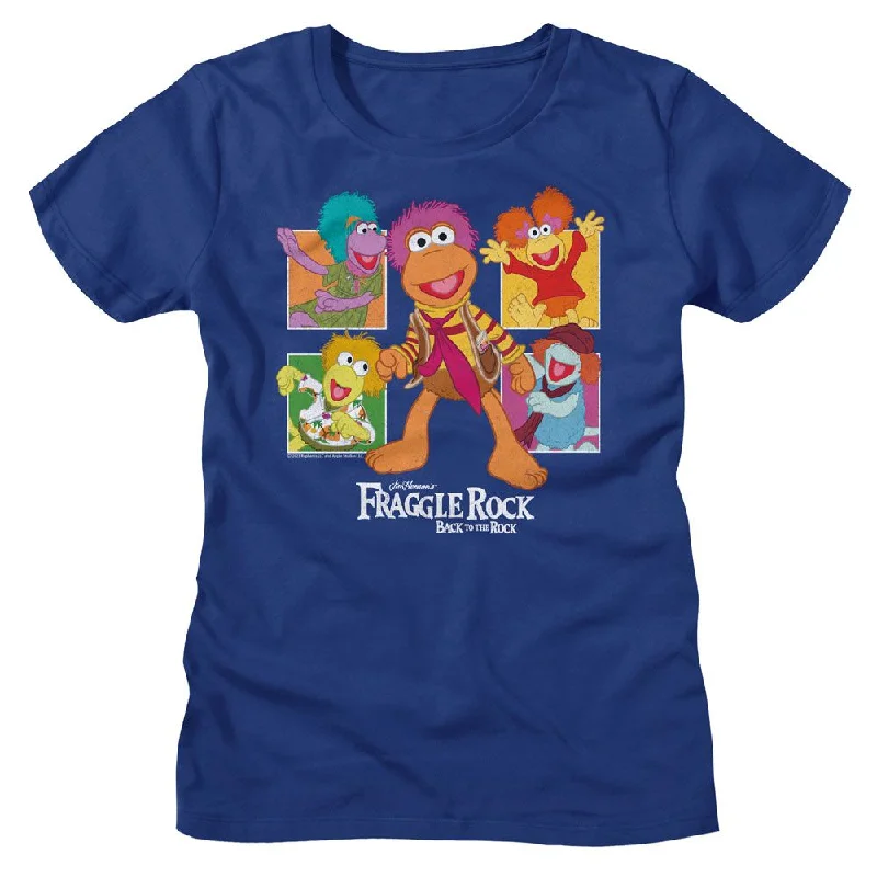 FRAGGLE ROCK T-Shirt, Four Squares-- Welt Pockets Slit Pockets