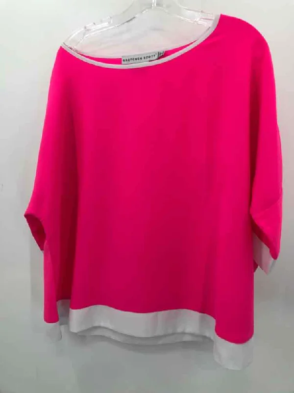 Pre-Owned Gretchen Scott Pink Size XS/S Blouse Feminine Satin Blouse