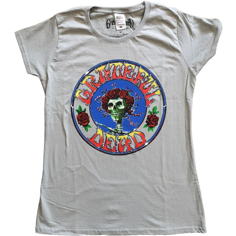 GRATEFUL DEAD T-Shirt for Women, Bertha Circle Vintage Wash-- Oversized T-Shirt Spandex breathable