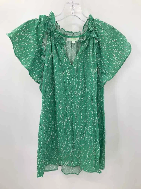 Pre-Owned Jade Melody Tam Green Size XS Blouse Chic Off-Shoulder Blouse