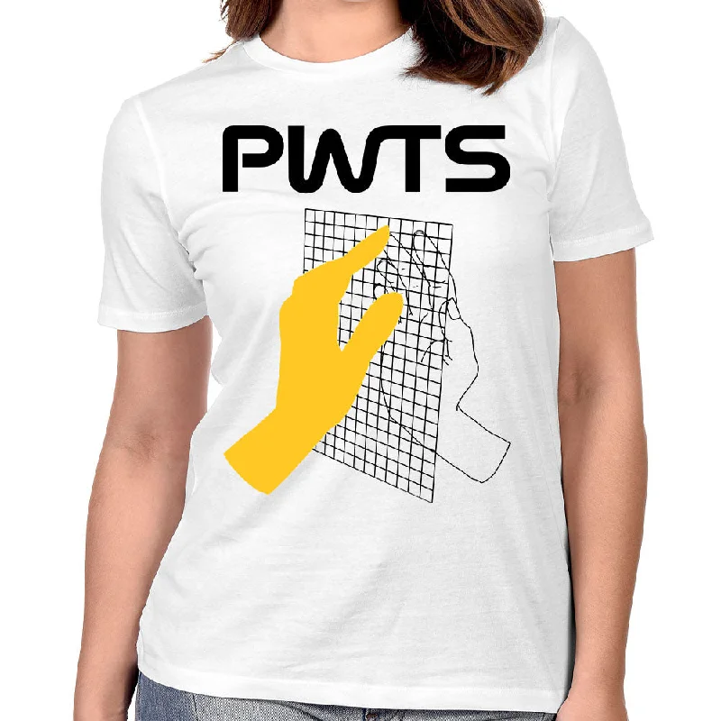 PLAIN WHITE T's Ladies T-Shirt, Hand-- Polka Dot Checkered Tartan