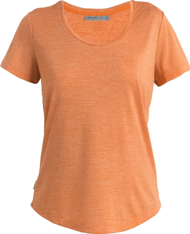 Sphere II Merino Short Sleeve Scoop Neck T-Shirt - Women's|-|T-shirt à manches courtes et encolure dégagée en mérinos Sphere II - Femme-- Fitted T-Shirt Seamless Stretchy