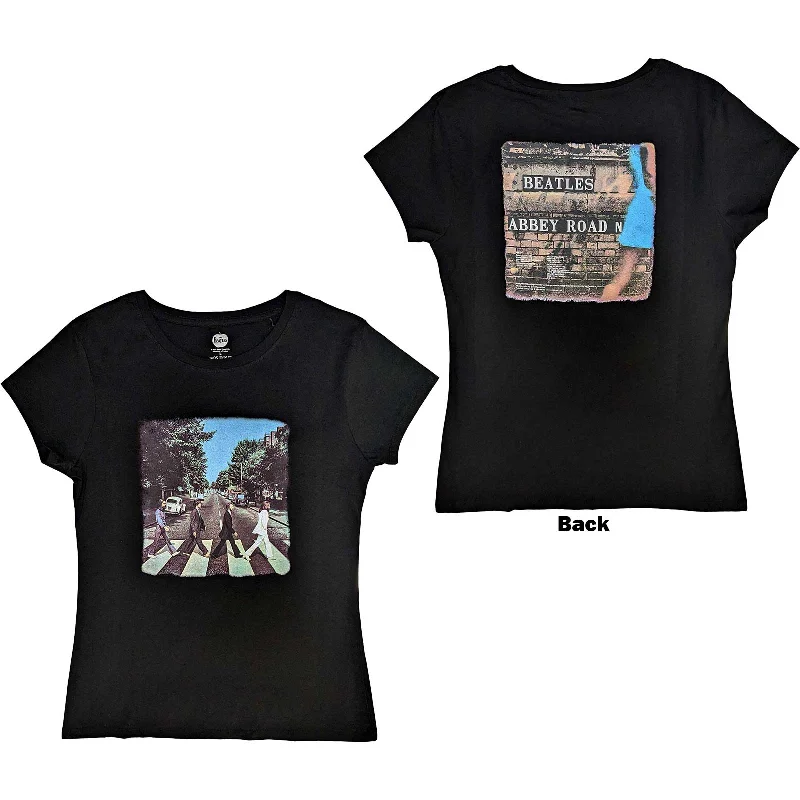 THE BEATLES T-Shirt for Ladies, Abbey Road-- Chenille Brocade Lace