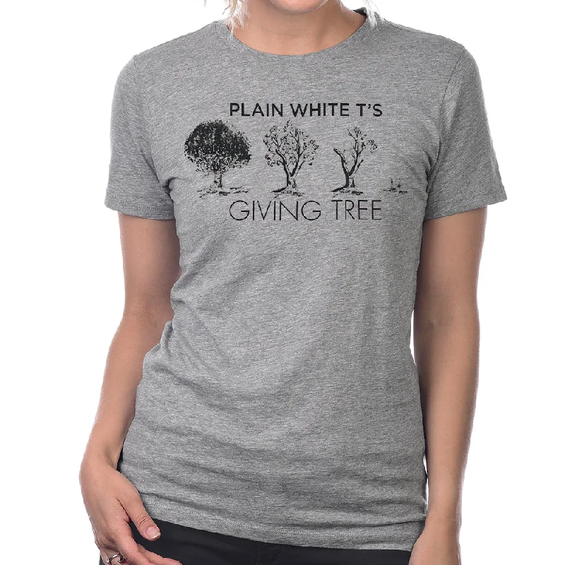 PLAIN WHITE T's Ladies T-Shirt, Giving Tree-- Lace Blend Ribbed Blend Corduroy Blend