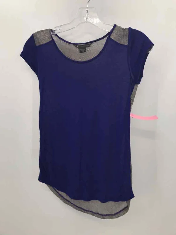Pre-Owned Armani Exchange Purple Size XS Blouse Classic White Blouse