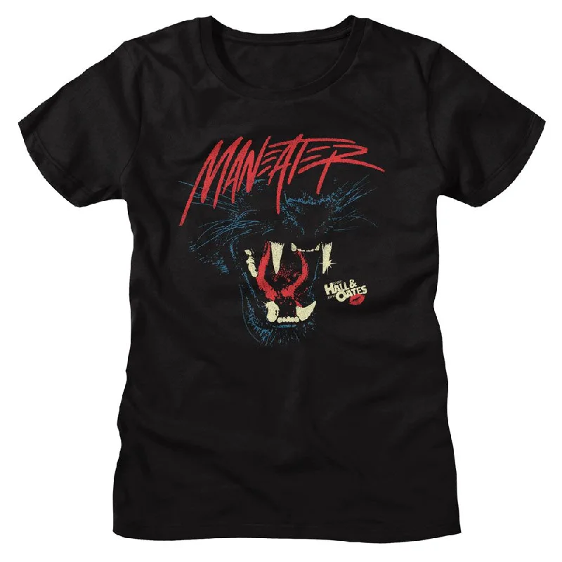 HALL AND OATES T-Shirt for Ladies, Maneater-- Seamless Knitted Crochet