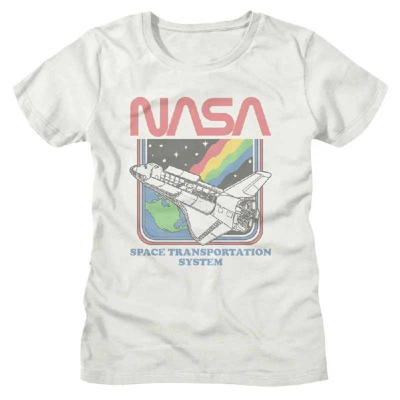 NASA T-Shirt, Nasa Rainbow Sts-- Lace Blend Ribbed Blend Corduroy Blend