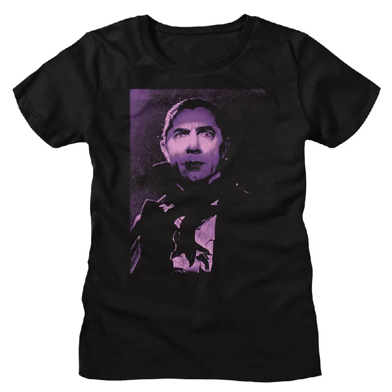 Women Exclusive BELA LUGOSI T-Shirt, Intense Face-- Elasticated Padded Insulated