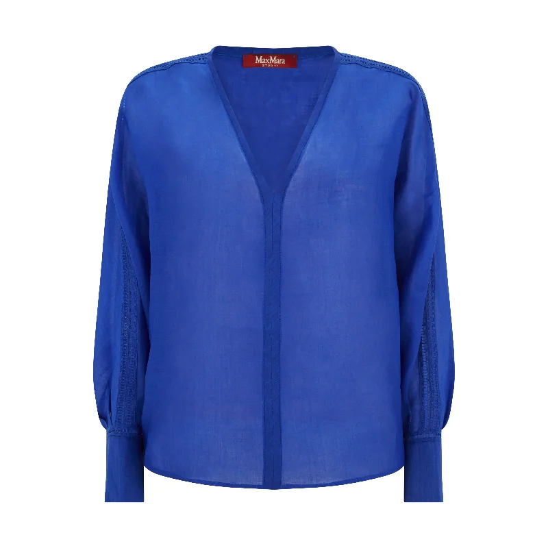 Leccio Ramie Blouse Satin Long Blouse