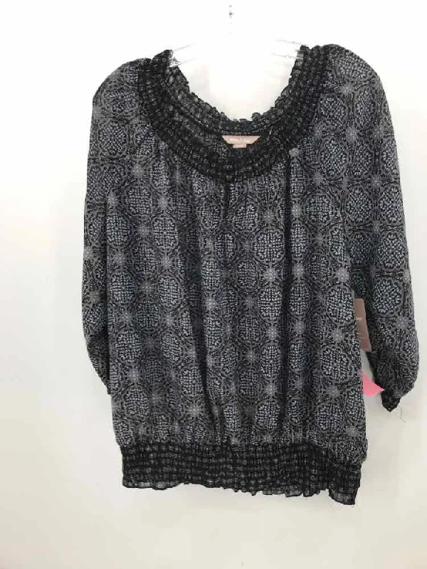 Pre-Owned White Stag Grey Size XXL/2GX Blouse Silky Tunic Blouse
