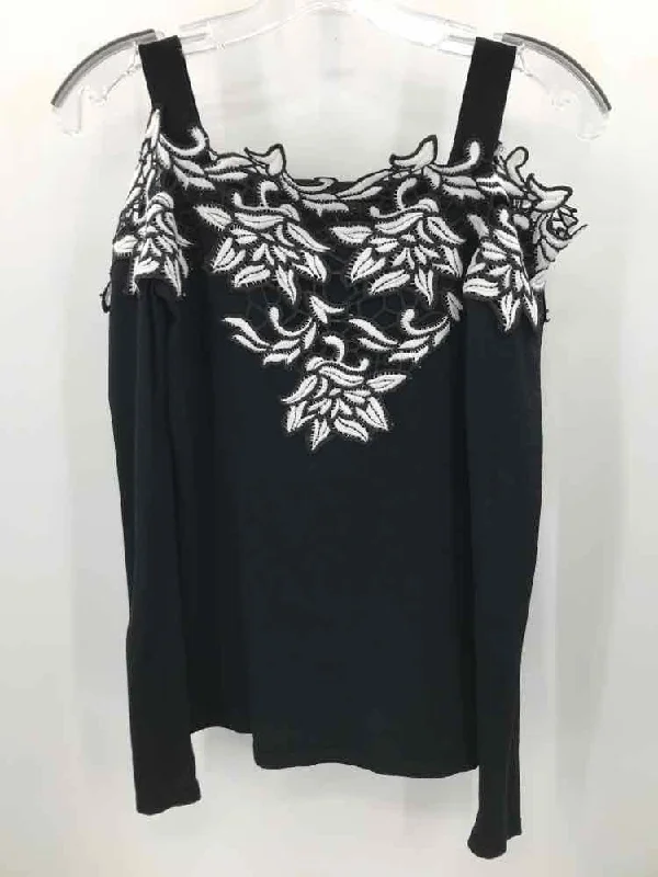 Pre-Owned INC Black Size XSP Blouse Modern Oversized Blouse