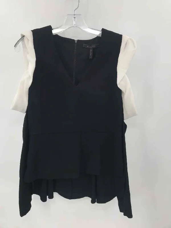 Pre-Owned BCBG Black Size Small Blouse Soft Satin Blouse