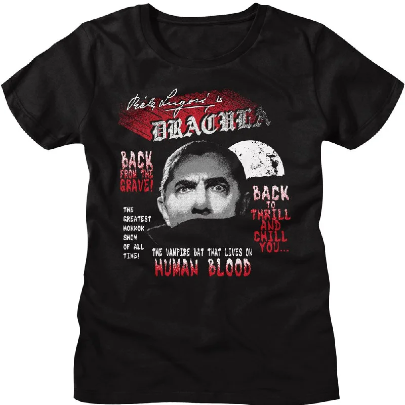 BELA LUGOSI T-Shirt, Back From The Grave-- Chenille Fabric Brocade Fabric Lace Fabric