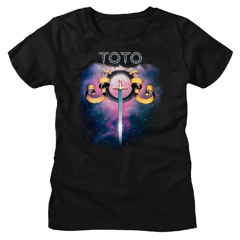 Women Exclusive TOTO T-Shirt, Galaxy-- Collared T-Shirt Boat Neck A-Line