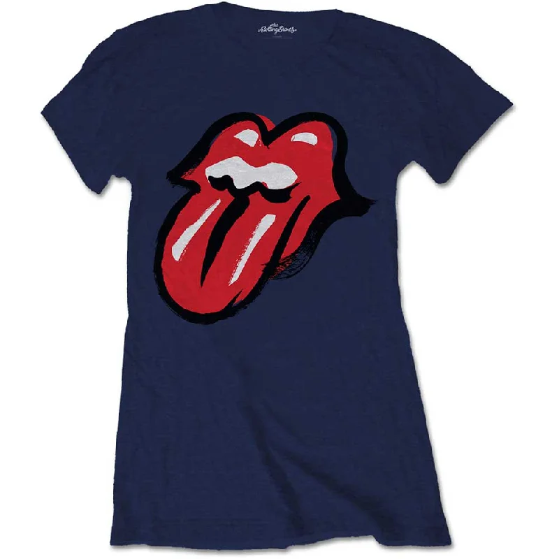 THE ROLLING STONES T-Shirt for Ladies, No Filter Tongue-- Chenille Fabric Brocade Fabric Lace Fabric