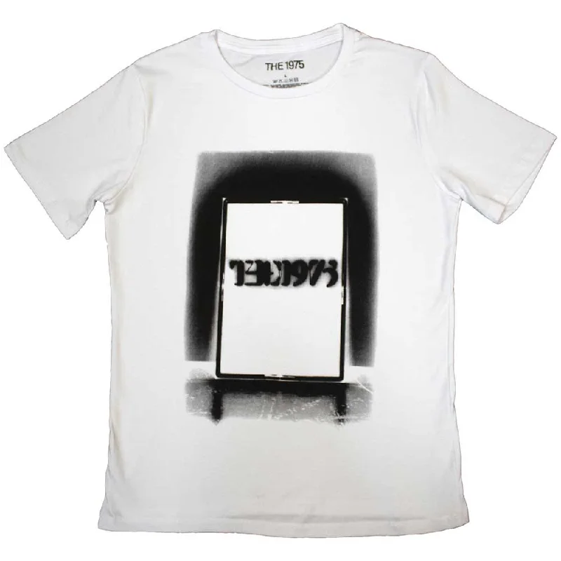 THE 1975 Attractive Ladies T-Shirt, Black Tour-- Front Pockets Side Pockets Patch Pockets