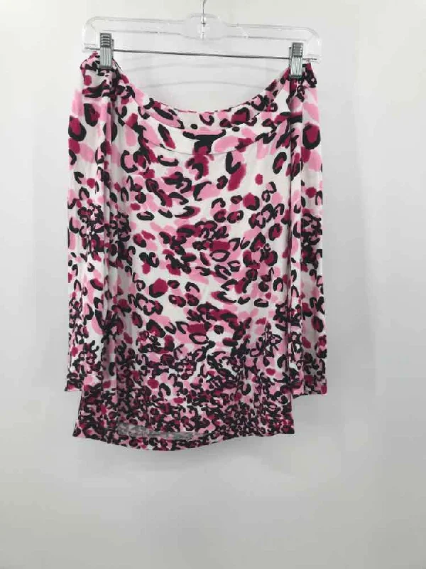 Pre-Owned St John Pink Size Medium Blouse Sleeveless Chiffon Blouse