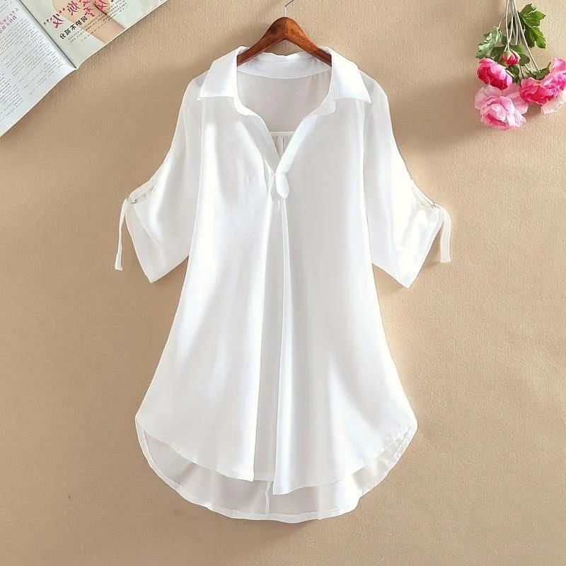 Women's Long Sleeve Colorblock/ Stitching Color Shirts & Blouses M 400219 Soft Modal Blouse
