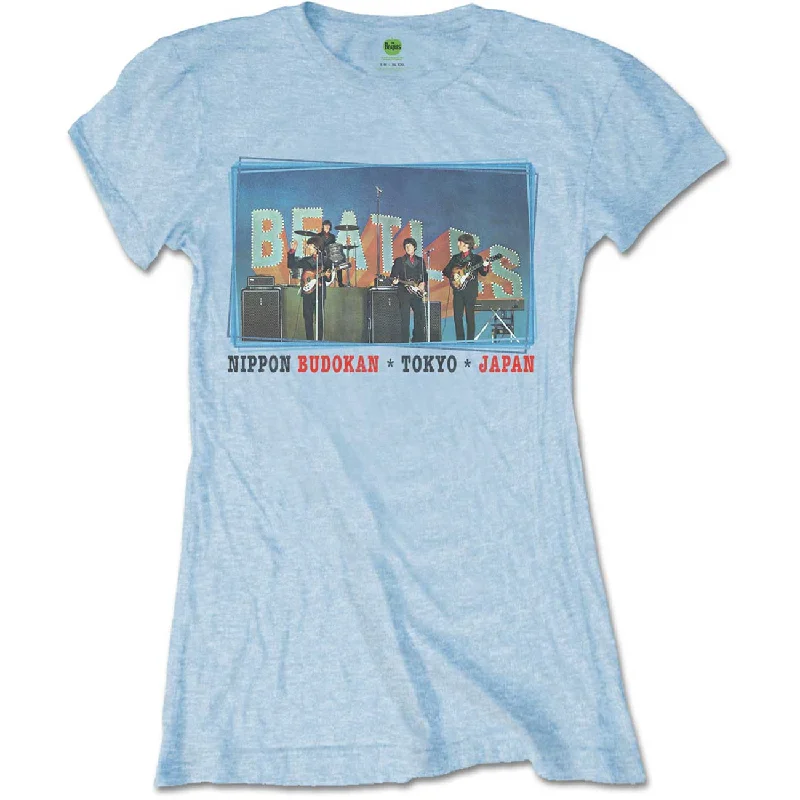 THE BEATLES T-Shirt for Ladies, Nippon Budokan-- Front Pockets Side Pockets Patch Pockets