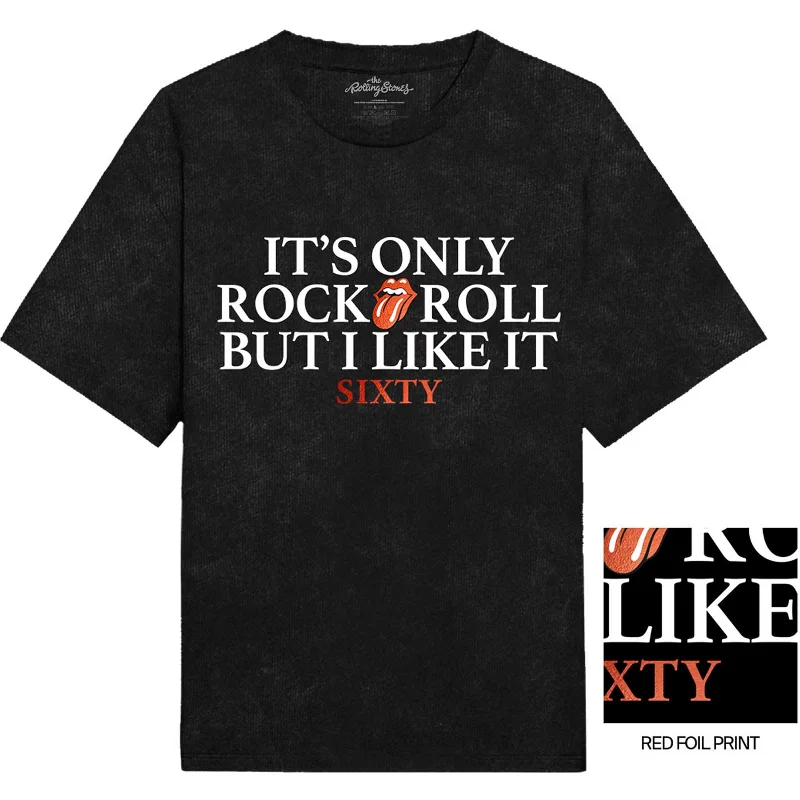 THE ROLLING STONES T-Shirt for Ladies, Sixty It's Only R&r But I Like It-- Wool Fabric Cashmere Fabric Tweed Fabric