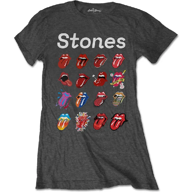 THE ROLLING STONES T-Shirt for Ladies, No Filter Evolution-- Sequined Glittery Shiny