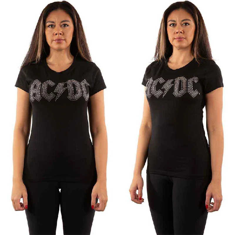 AC/DC Attractive T-Shirt, Logo-- Rayon Fabric Velvet Fabric Corduroy Fabric