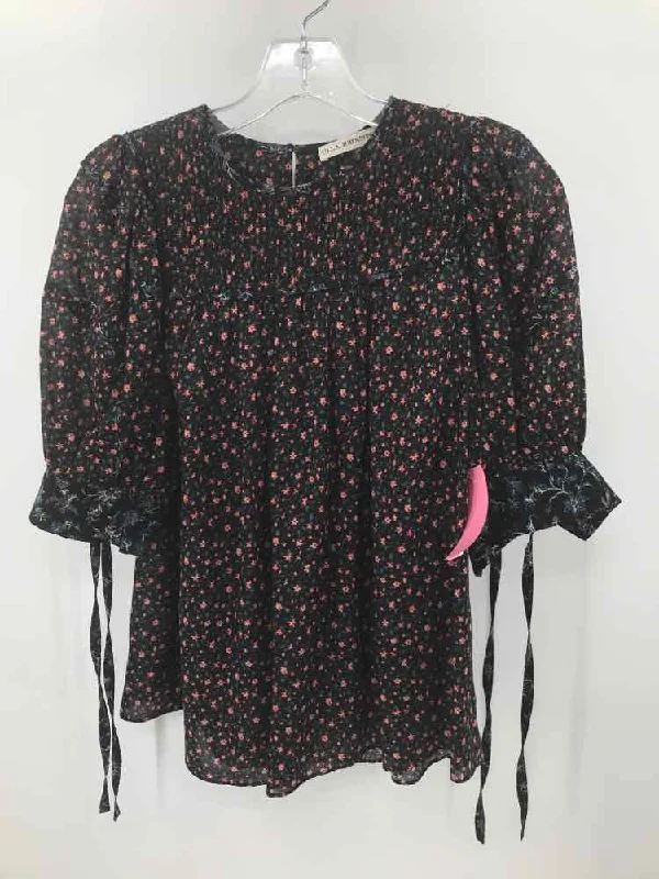 Pre-Owned Ulla Johnson Black Size 2 Blouse Loose Oversized Blouse