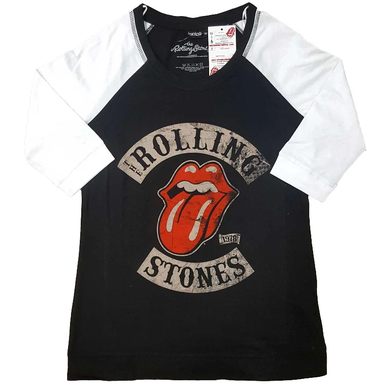 THE ROLLING STONES T-Shirt for Ladies, Tour 78-- Anti-Pilling Machine Wash Handmade