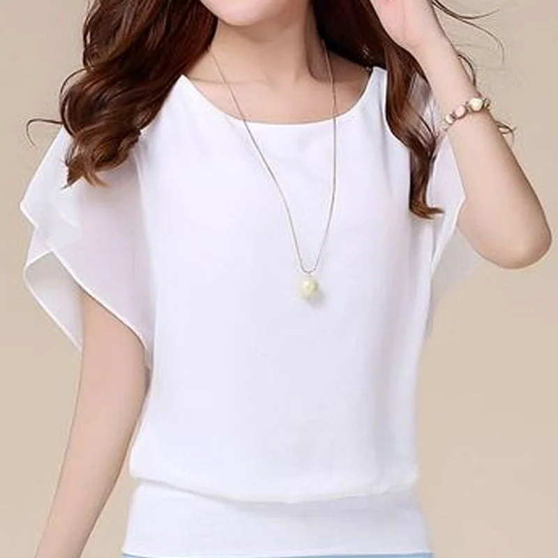 Women's Regular Cover Sleeve Solid Color Shirts & Blouses 398513 - M Chic Square Blouse