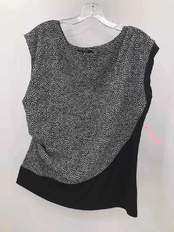 Pre-Owned Renuar Black Size 10 Blouse Everyday Stylish Blouse