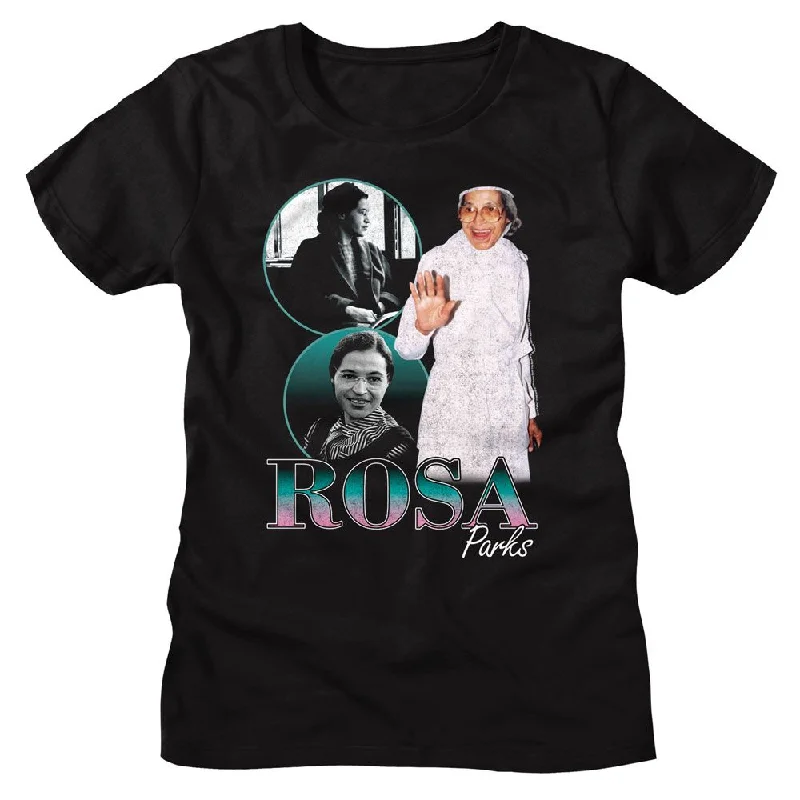 ROSA PARKS T-Shirt, Collage-- Zippered Front Buttoned Front Snap Front