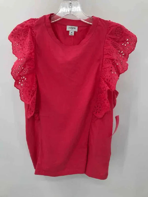 Pre-Owned J Crew Pink Size Medium Blouse Modern Work Blouse