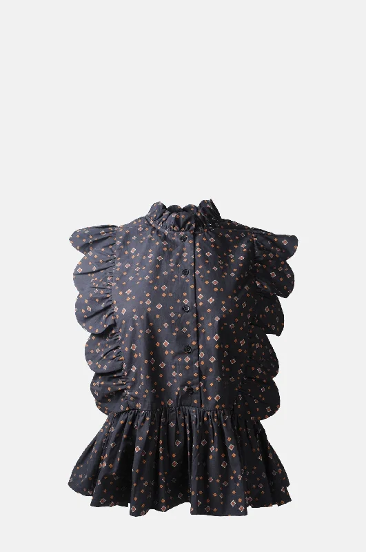 Hendel My Blouse Dark Combo Feminine Pastel Blouse
