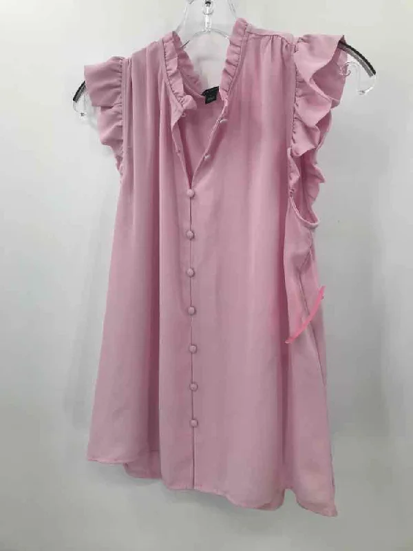 Pre-Owned Ann Taylor Pink Size Small Blouse Elegant Lace Blouse