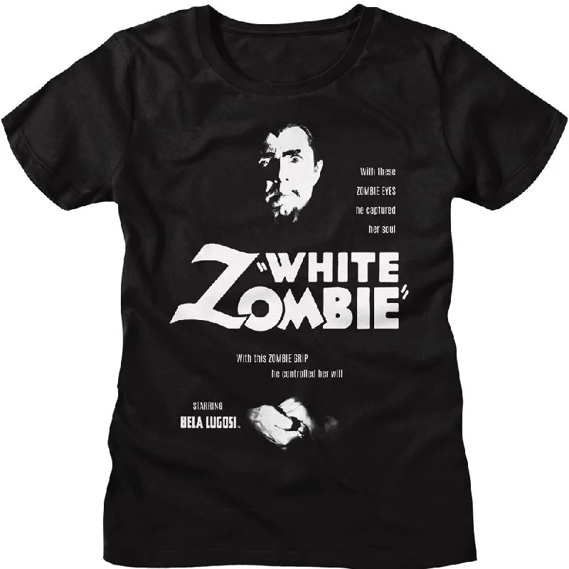 BELA LUGOSI T-Shirt, W Zombie 1c-- Ribbed Striped Patterned