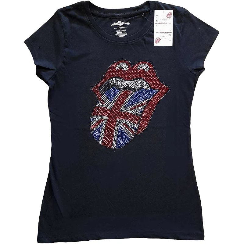 THE ROLLING STONES T-Shirt for Ladies, Classic Uk-- Front Pockets Side Pockets Patch Pockets
