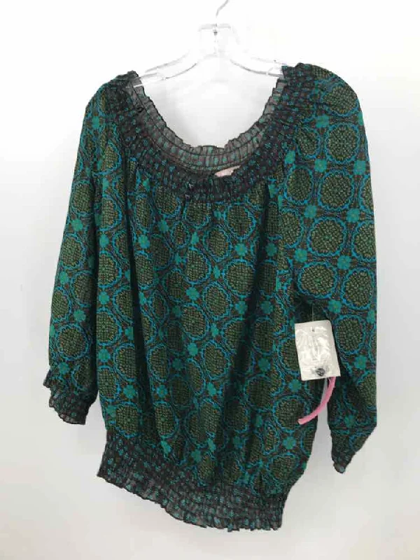 Pre-Owned White Stag Blue Size XXL/2GX Blouse Versatile Layering Blouse