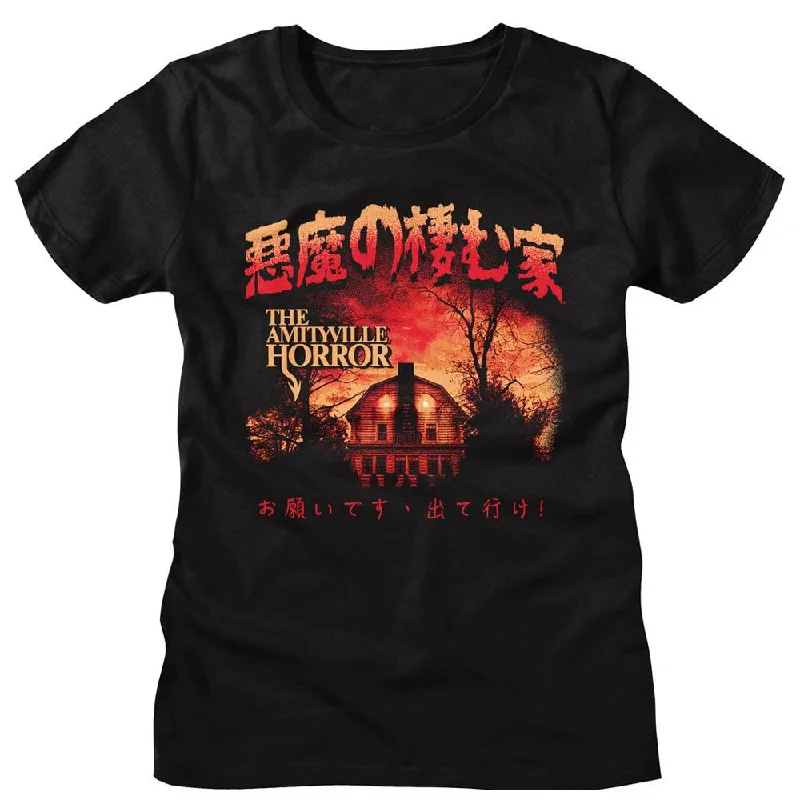AMITYVILLE HORROR T-Shirt, Horror Ah Kanji-- Elasticated Padded Insulated