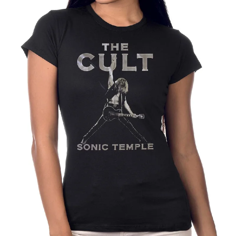 THE CULT Ladies T-Shirt, Temple-- Fashionable Trendy Casual