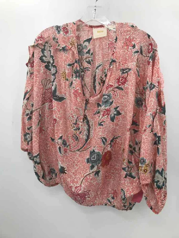 Pre-Owned Maeve Red Size Medium Blouse Casual Relaxed Blouse