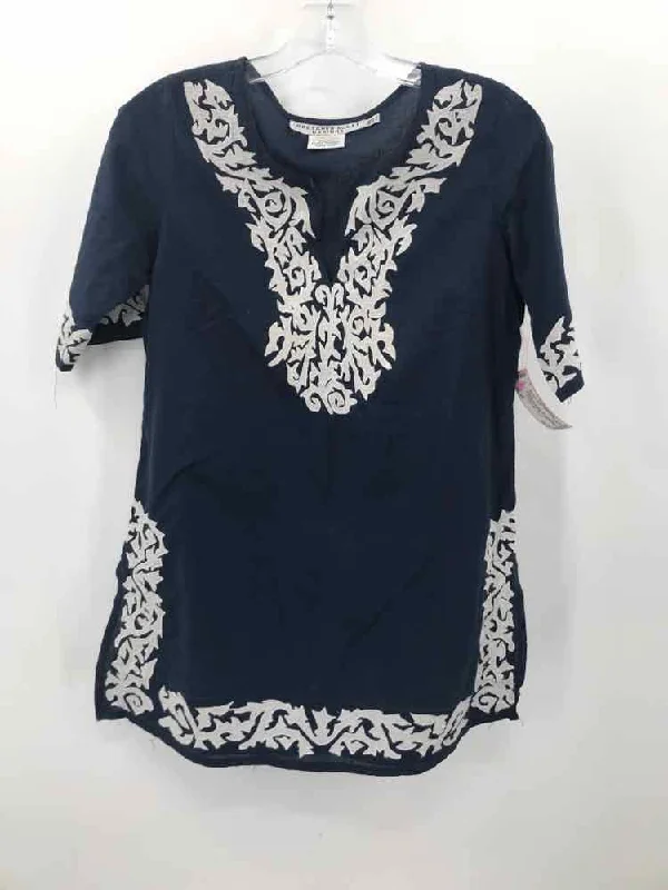 Pre-Owned Gretchen Scott Navy Size XS Blouse Backless Summer Blouse