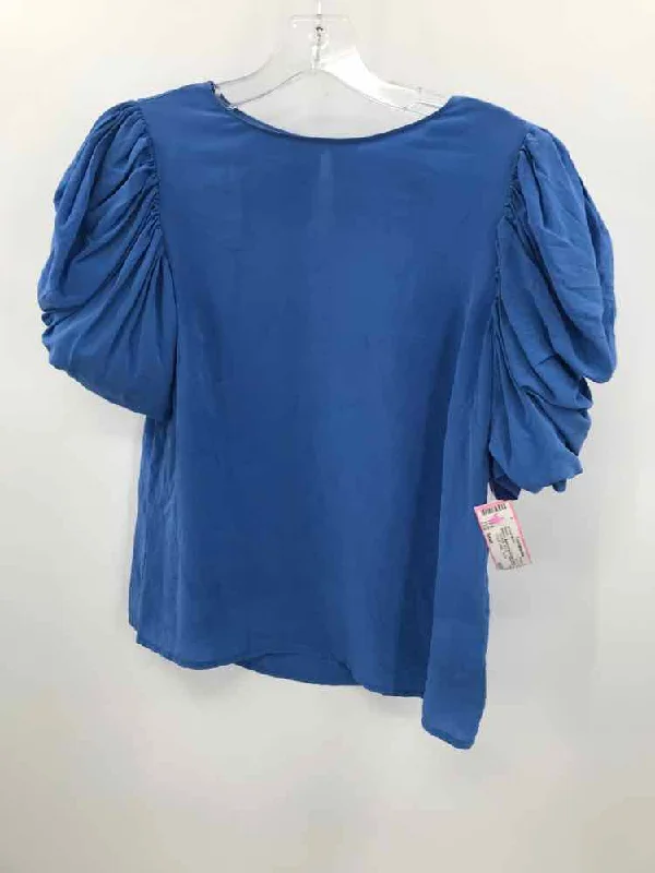 Pre-Owned Antonio Melani Blue Size Small Blouse Relaxed Fit Blouse