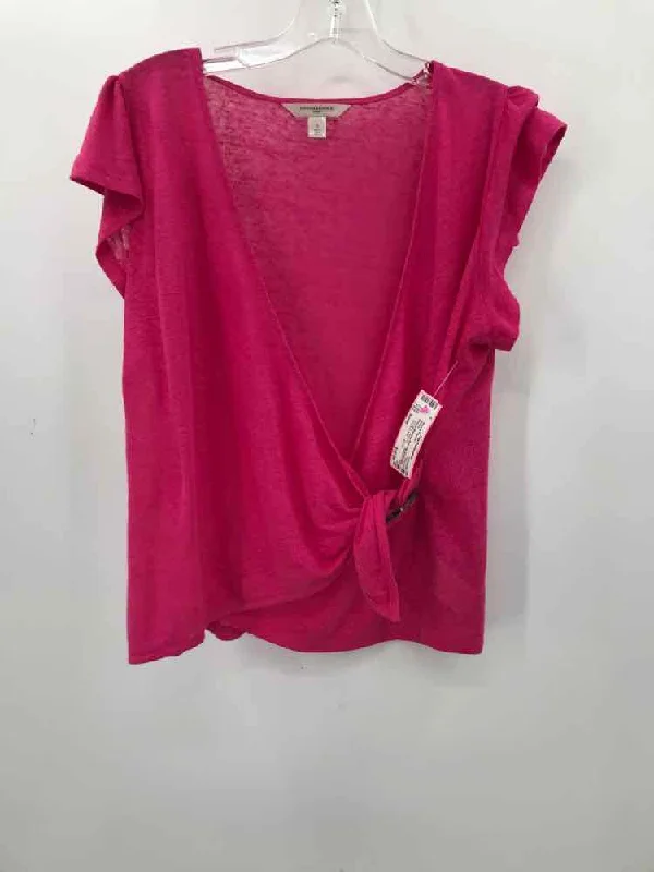 Pre-Owned Banana Republic Pink Size Small Linen Blouse Silky Tunic Blouse