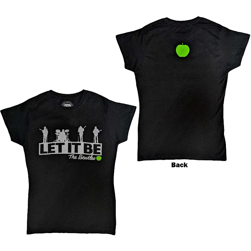 THE BEATLES T-Shirt for Ladies, Rooftop-- Mesh Blend Leather Blend Suede Blend
