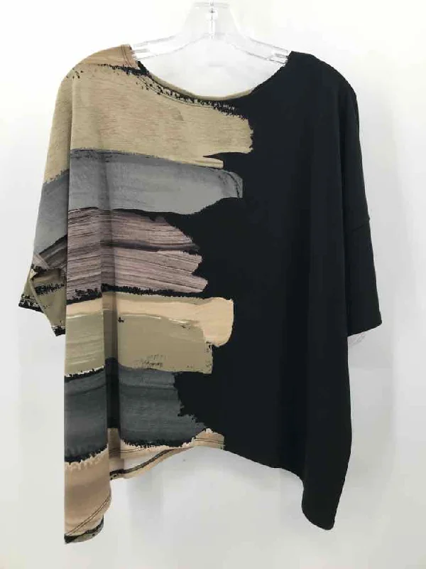 Pre-Owned Clara Sun Woo Black Size Small Blouse Floral Chiffon Blouse